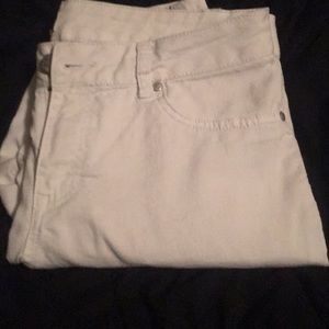 Solid White Skinny Jeans